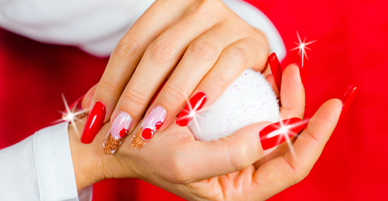 Transforme Suas Unhas Neste Natal: 10 Ideias Festivas de Decoração